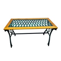 Velco Τραπέζι με Σκελετό από Μαντέμι Μαύρο 99x47x57εκ.