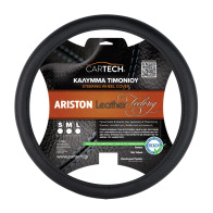 CARTECH ΚΑΛΥΜMA ΤΙΜΟΝΙΟΥ ARISTON LEATHER FEELING ΜΑΥΡΟ SM