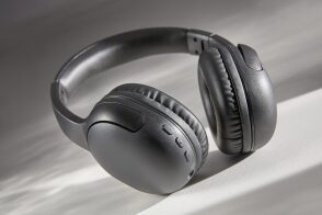 JVC Gumy Band Wireless On-Ear Headphones Black HA-SG20BTB