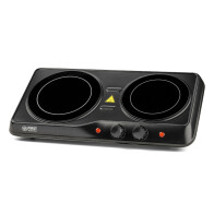 First Austria FA-5097-2 Διπλή Yπέρυθρη Kεραμική Eστία Kουζίνας 2000W