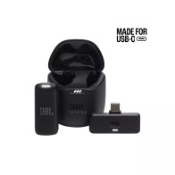 JBL Quantum Stream Wireless, Clip-on Wireless Microphone, USB-C, (Black)
