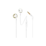 JBL T205Ε, InEar Universal Headphones 1-button Mic/Remote (Gold)
