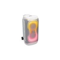JBL Partybox 330, Portable BT Party Speaker, IPX4, Lightshow, Wheels (White)