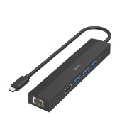 Hama USB-C Hub 6 Θυρών (USB-A/USB-C/HDMI/LAN)