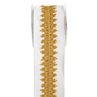 ΚΟΡΔ.HALIMA VELVET 10cm x 4.5m ΛΕΥΚΟ