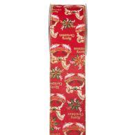 ΚΟΡΔ.ORNAMENT HORSE 6,7cmx9m ΜΠΟΡΝΤΟ