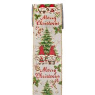 ΚΟΡΔ.ELVES MERRY CHRISTMAS 6.7cmX9m MULTICOLOR