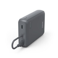 Hama "Travel" Power Pack 10000 mAh με Ενσωματωμένο Καλώδιο & 2 Θύρες USB-C Ανθρακί