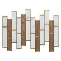 Atmosphera Διακοσμητικό Τοίχου 96 x 1,5 x 74,5 cm με Εφέ Μαρμάρου & Ξύλου 205701