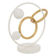 Atmosphera Διακοσμητικό Μεταλλικό ROB 30 cm - Λευκό 206225