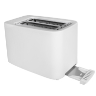 Life Αυτόματη Φρυγανιέρα 2 Θέσεων 750W Crunchy White Λευκό