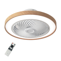 LIFE Ανεμιστήρας οροφής DC 19" με LED φωτιστικό και τηλεχειριστήριο, 32W LIFE LIBECCIO 2