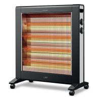 Life Habitat Ηλεκτρική Θερμάστρα Χαλαζία 2800W Μαύρη Ασημί