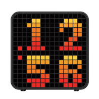 LIFE Επιτραπέζιο ψηφιακό ρολόι/ξυπνητήρι με έγχρωμη οθόνη RGB LED pixel art LIFE PIXEL