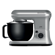 Life Argento Κουζινομηχανή με Inox Kάδο Mίξης 5L 1200W Silver Matt Series