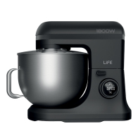 Life Boss Κουζινομηχανή με Κάδο Mίξης 12L 1800W Flat Black Series