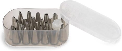 Patisse Μύτες Διακοσμητικές Ανοξείδωτες για Κορνέ Σετ 27τεμ. Με αντάπτορα Σε Κουτί