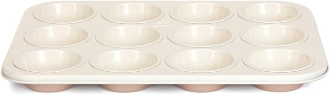 Patisse Φόρμα για 12 Muffins 35cm. με Κεραμική Αντικολλητική Επίστρωση Rose Gold /Μεταλλική