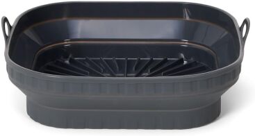 Patisse Φόρμα Σιλικόνης Παρ/μη  21x21x4cm Αναδιπλούμενη με Χερούλια Μαύρη