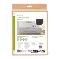 NEDIS Universal φίλτρο άνθρακα για απορροφητήρα 57 x 47cm, σε μαύρο χρώμα. NEDIS CHFI212CA