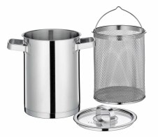 Kuechenprofi Σκεύος για Σπαράγγια San Remo Ανοξείδωτο 16 cm - 4 ltr.