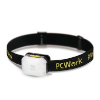 PCWork Επαναφορτιζόμενος φακός κεφαλής με φωτεινότητα 200 lumens πιστοποίηση IPX4. PCWork PCW12B