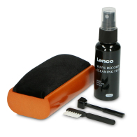 LENCO 5-σε-1 σετ καθαρισμού δίσκων βινυλίου, 50ml σε ξύλινο σχεδιασμό. LENCO TTA-5IN1