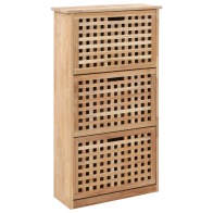 vidaXL Ξύλινη Παπουτσοθήκη με Μοντέρνο Σχέδιο Lattice 55x20x104 cm 247600