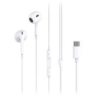 XO Ακουστικά Ενσύρματα Στερεοφωνικά 4ης Γενιάς με Μικρόφωνο USB-C XO EP74 Λευκά