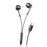 XO Ενσύρματα Ακουστικά Crescent με Μικρόφωνο USB-C- XO EP66 Μαύρα