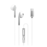 XO Ακουστικά Ενσύρματα Στερεοφωνικά με Μικρόφωνο USB-C XO EP29 Ασημί