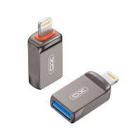 XO Αντάπτορας USB High-Speed Α θηλ. - Lightning, σε γκρι χρώμα XO NB281A