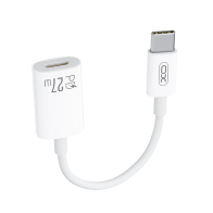 XO Καλώδιο-αντάπτορας USB High-Speed Type-C αρσ. - Lightning θηλ., 0.12m σε λευκό χρώμα XO NB-R268A