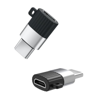 XO Αντάπτορας High-Speed Micro USB θηλ. - USB type-C αρσ., σε μαύρο/ασημί χρώμα XO NB149-A