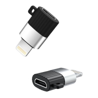 XO Αντάπτορας Micro USB High-Speed θηλ. - Lightning, σε μαύρο/ασημί χρώμα XO NB149-B