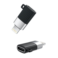 XO Αντάπτορας USB High-Speed Type-C θηλ. – Lightning, σε μαύρο/ασημί χρώμα XO NB149-D