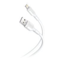 XO Καλώδιο USB High-Speed A αρσ. - Lightning 10.5W, 1.00m σε λευκό χρώμα XO NB212