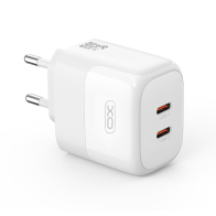 XO Φορτιστής Universal GaN με 2 Εξόδους USB-C 35WXO L140 EU Λευκός
