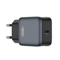 XO Universal φορτιστής USB-C, 30W σε μαύρο χρώμα XO L155 (EU) PD30W 1 USB-C FAST CHARGER