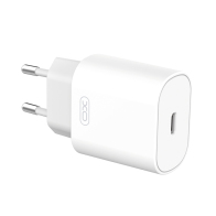 XO Universal φορτιστής USB-C, 25W σε λευκό χρώμα XO L91 EU 25W TYPE-C FAST CHARGER