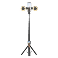 XO Bluetooth selfie stick με τηλεχειριστήριο και αποσπώμενα ring lights XO SS23