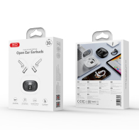 XO Bluetooth ακουστικά handsfree με θήκη φόρτισης και LED οθόνη, σε λευκό χρώμα XO G49 WHITE COLOR