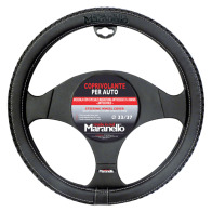 Maranello  Κάλυμμα Τιμονιού Μαύρο / Λευκή Ραφή 33-37cm