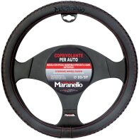 Maranello  Κάλυμμα Τιμονιού Μαύρο / Κόκκινη Ραφή 37-43cm