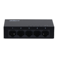 DAHUA 5-Port Unmanaged Gigabit Switch 10/100/1000, σε μαύρο χρώμα DAHUA DH-SG1005