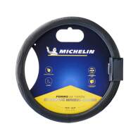 Michelin Κάλυμμα Τιμονιού Μαύρο με Μαύρη Ραφή 36,8 - 39,4cm - WML-1001-N
