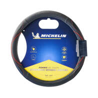 Michelin Κάλυμμα Τιμονιού Μαύρο με Κόκκινη Ραφή 36,8 - 39,4cm - WML-1002-NR