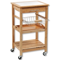 Kesper Τρόλεϊ Κουζίνας Μπαμπού 48x38x81cm