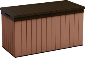 Keter Μπαούλο Αποθήκευσης Εξωτερικού Χώρου Darwin Πλαστικο 570lt  Καφε Μ142.5×Π65.3×Υ78.2εκ.