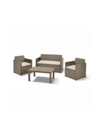 Keter Σετ Σαλονιού Merano Lounge Εξωτερικού Χώρου Cappuccino/sand 4τμχ